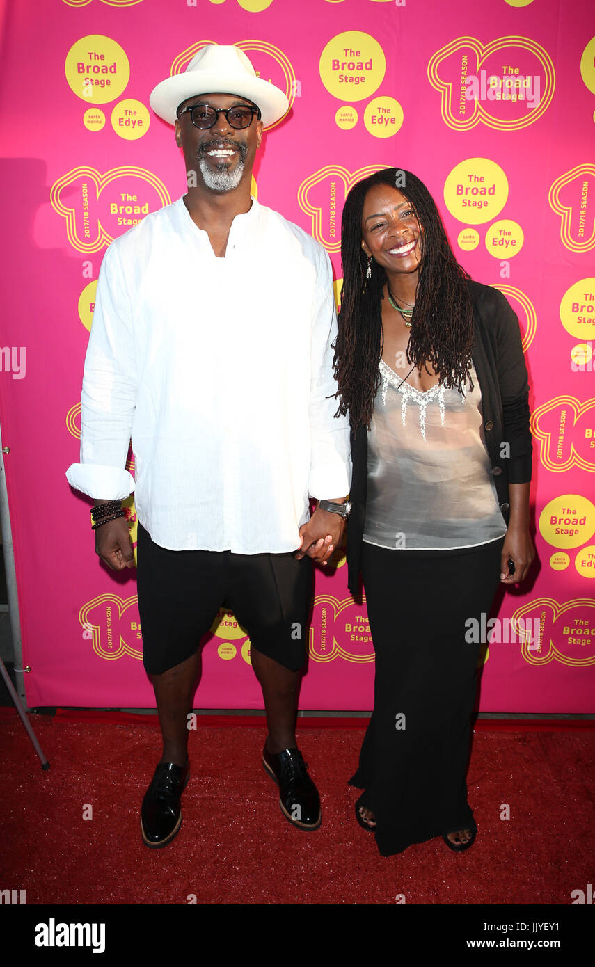 Santa Monica, Ca. 20. Juli 2017. Isaiah Washington, Jenisa Garland auf Öffnung Nacht 'Geboren' an auf der breiten Bühne In Kalifornien auf 20. Juli 2017. Bildnachweis: Fs/Medien Punch/Alamy Live-Nachrichten Stockfoto