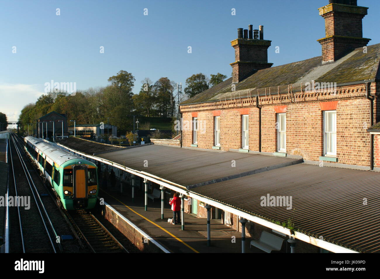 Züge in West Sussex Stockfoto