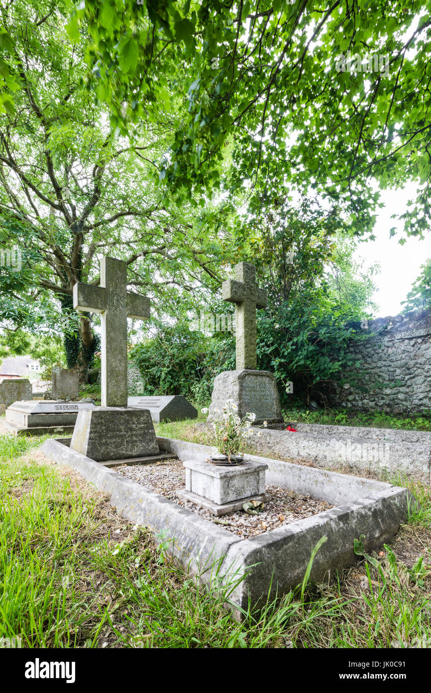 St Johns Kirche in Toynbee, Norfolk. Verbunden mit der Reverend Harold Francis Davidson, die hatte einer bewegte Geschichte und wurde auf dem Gelände Stockfoto