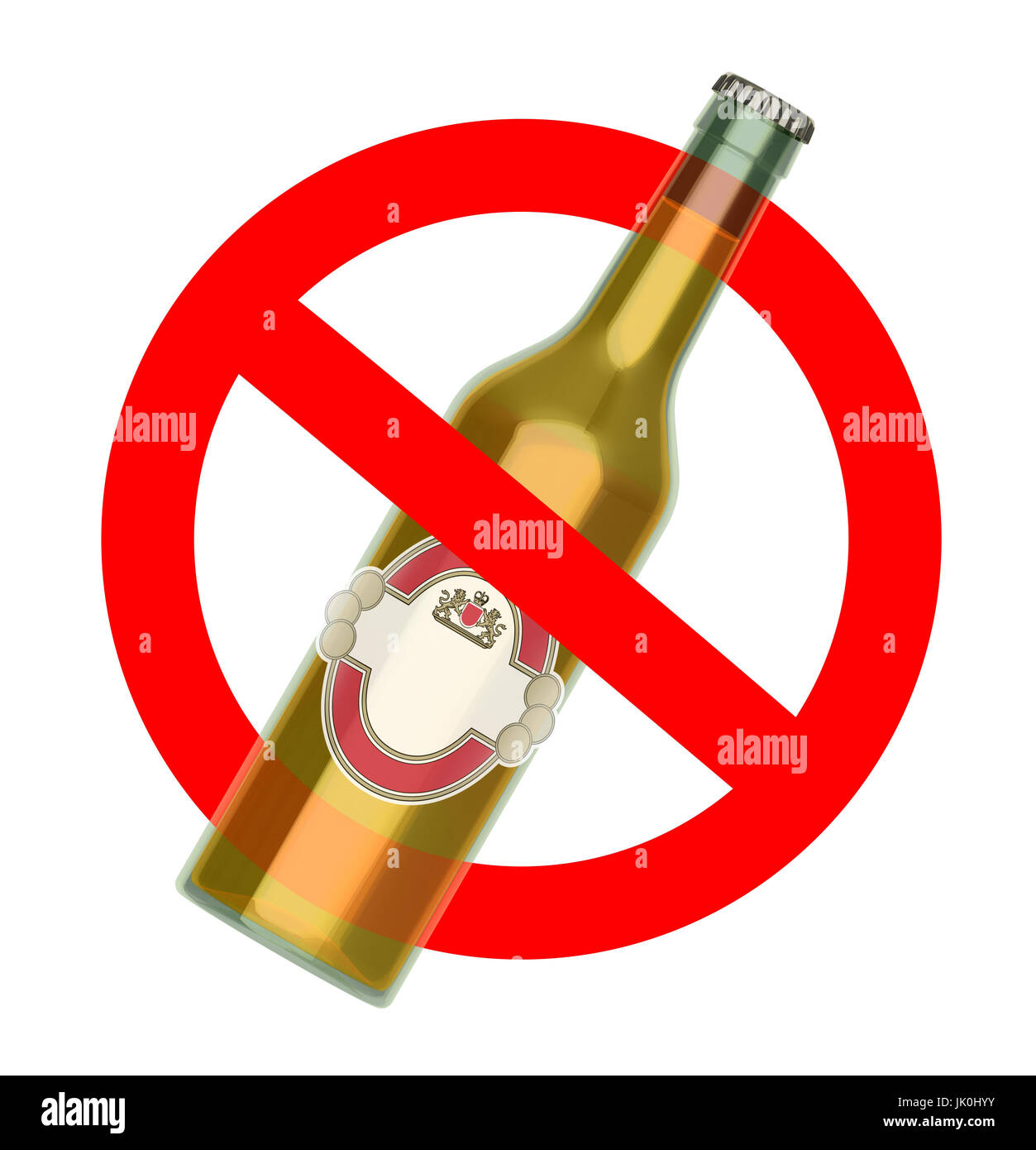 Glass Bottle Symbol Alcoholism Isolated Stockfotos & Glass Bottle ...