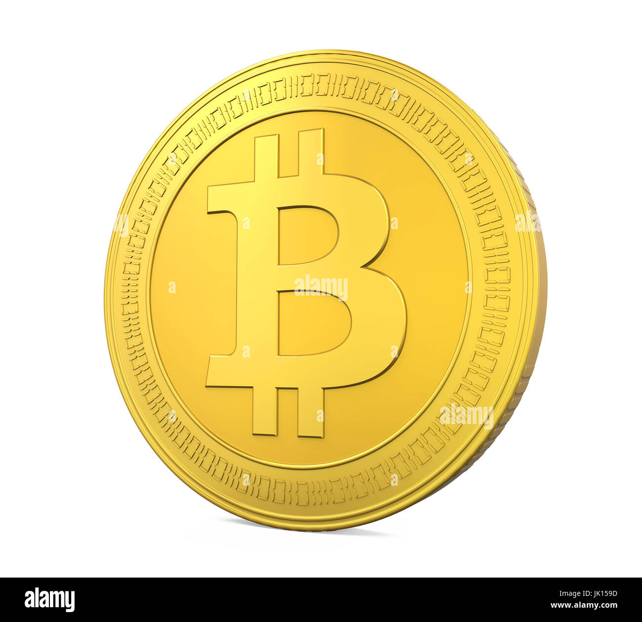 Bitcoin isoliert Stockfoto