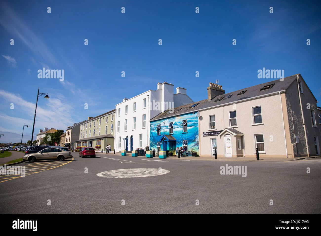 Mullaghmore Dorf, den Hafen, den wilden Atlantik Weg, Mullaghmore Kopf, County Sligo, Irland Stockfoto