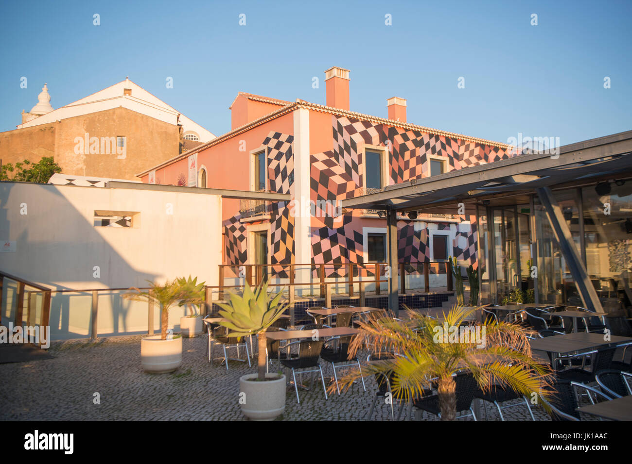 die alten Mercado municipal in der Stadt von Lagos an der Algarve Portugal in Europa. Stockfoto