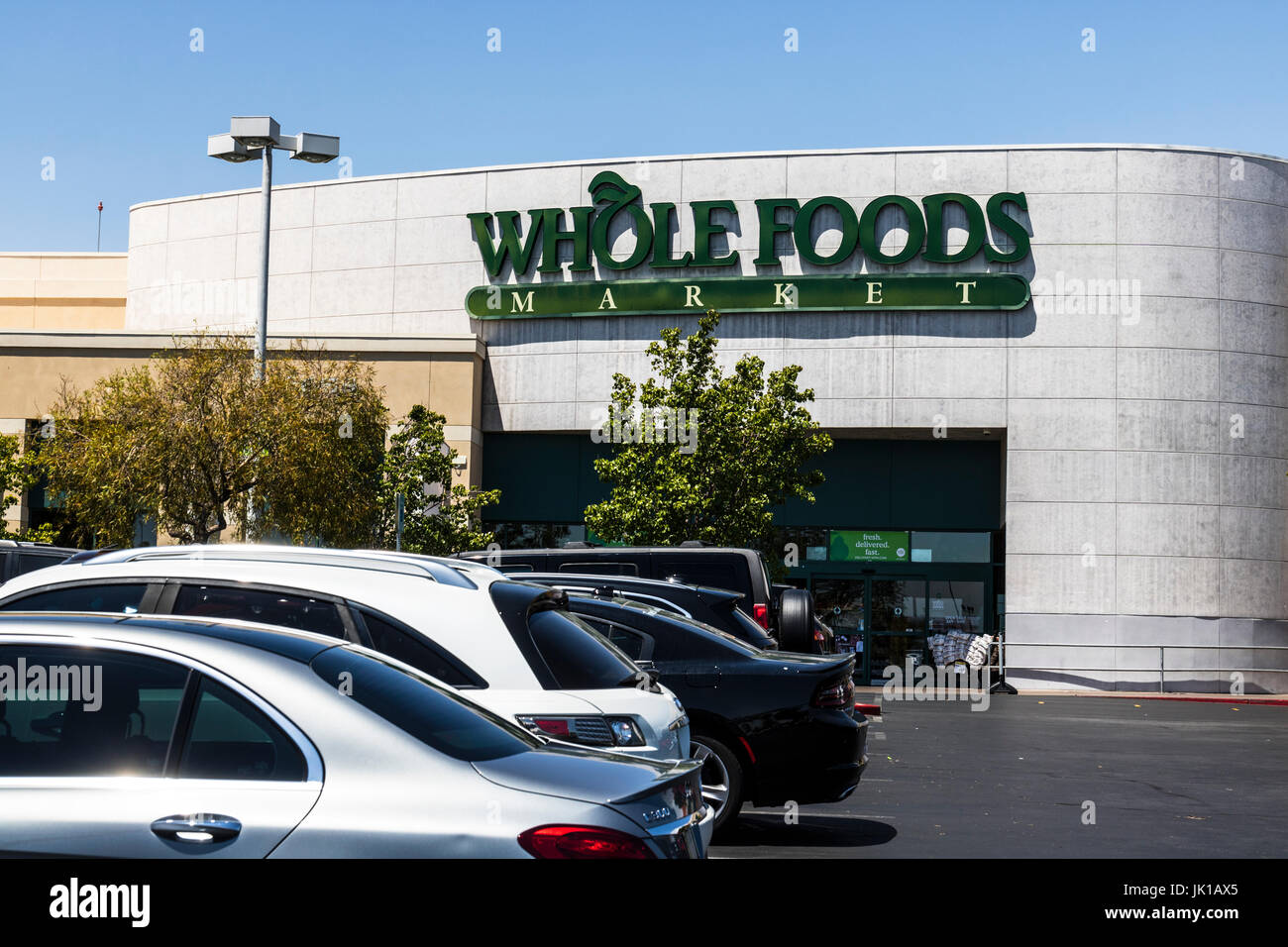 Las Vegas - ca. Juli 2017: Whole Foods Market. Amazon kündigte eine Vereinbarung zum Kauf von Whole Foods für $ 13,7 Milliarden VI Stockfoto