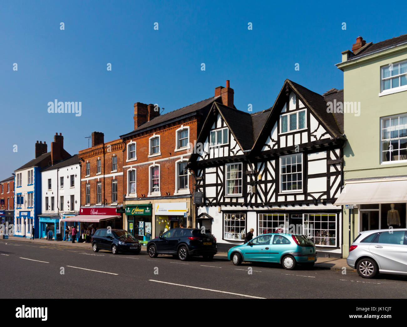 Die Stadtmitte in Ashby De La Zouch einer Landstadt in Leicestershire in den englischen Midlands, UK Stockfoto