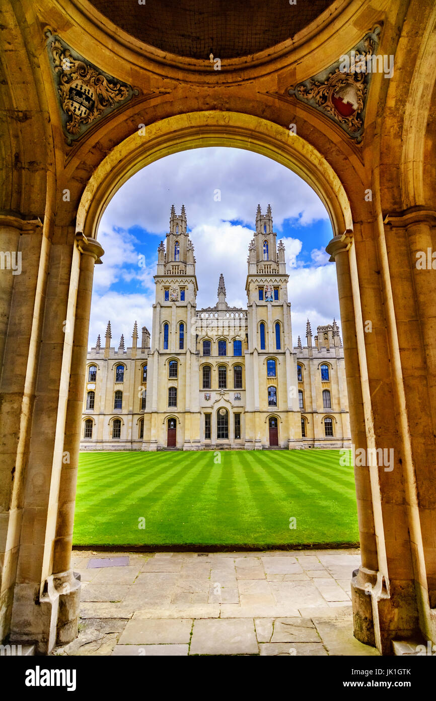 Alle Seele College, Oxford University Stockfoto