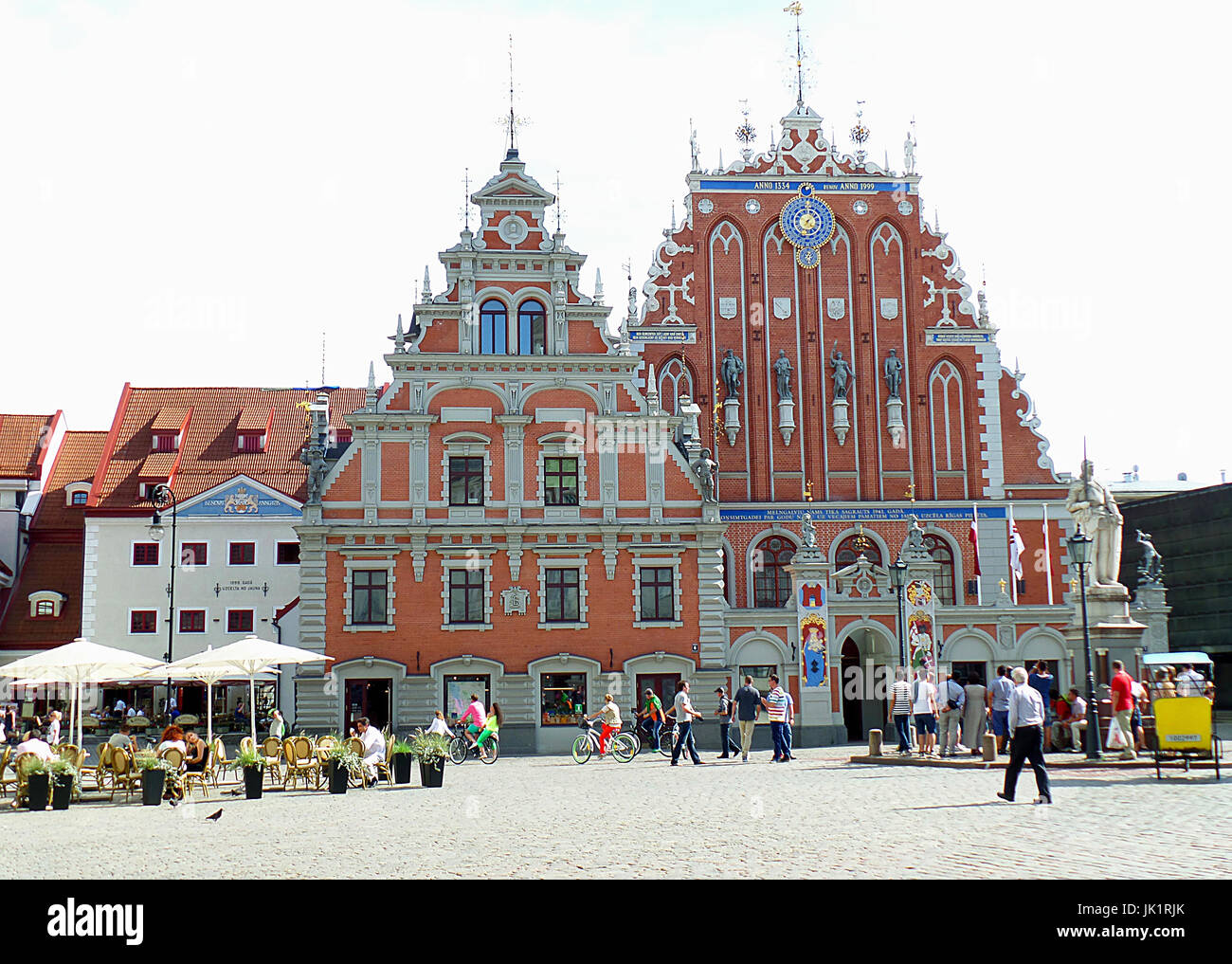 Haus der Schwarzhäupter, UNESCO-Weltkulturerbe im historischen Zentrum von Riga, Lettland Stockfoto