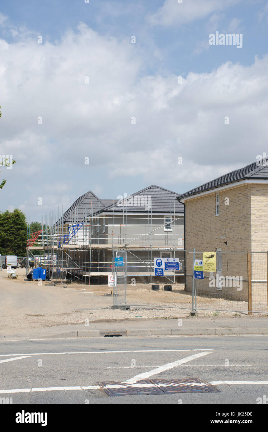 Elmstead Essex Vereinigtes Königreich-17 Juli 2017: Residential Housing Development Stockfoto