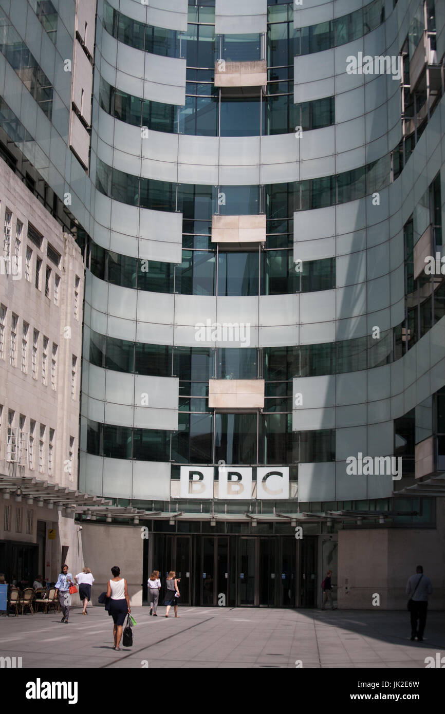 BBC British Broadcasting Corporation, Langham Place London Stockfoto