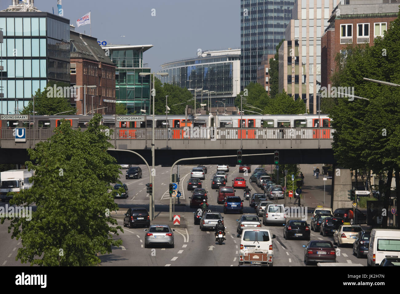 Deutschland, Hamburg, Hamburg, Willy Brandt-Straße, Stockfoto