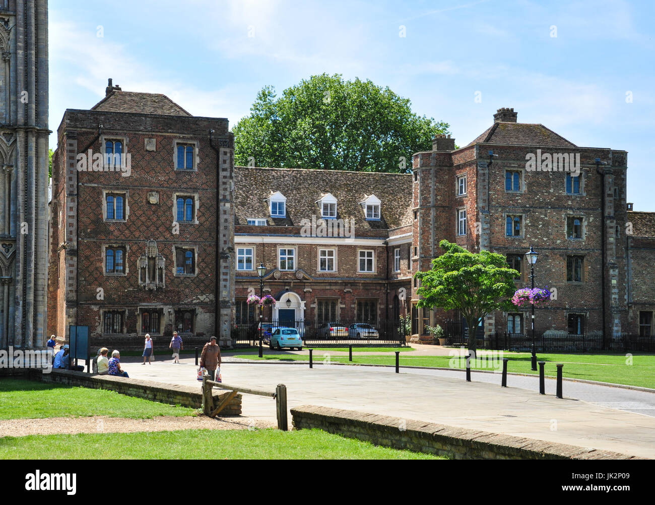 Altes Schloss (jetzt Teil von Ely King School), grüne Palast, Ely, Cambridgeshire, England, UK Stockfoto