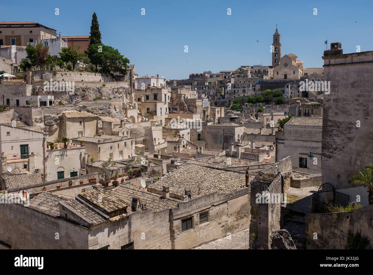 Ansicht von Matera Stockfoto