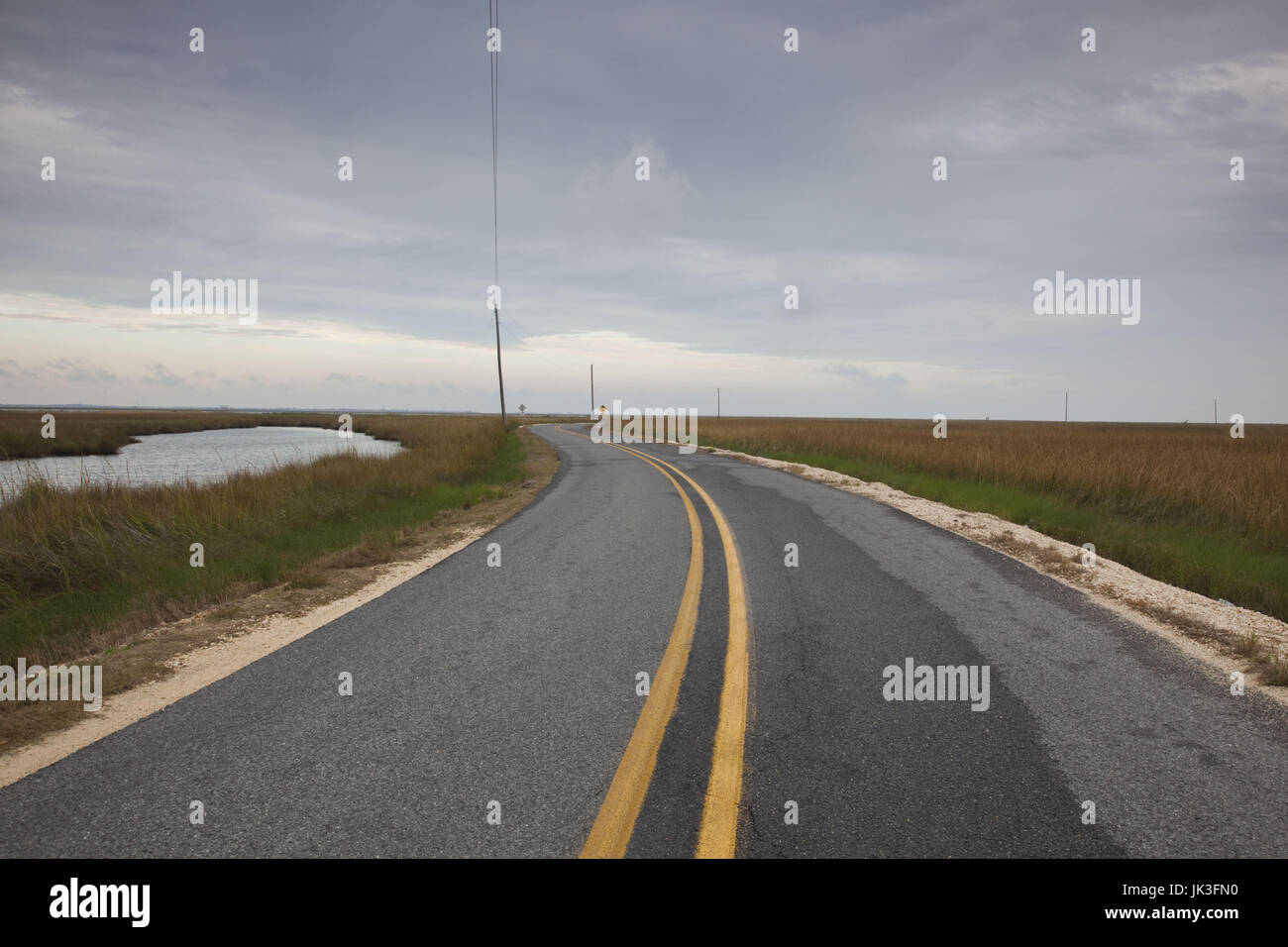 USA, Louisiana, Dulac, RT. 57, Bayou Straße Stockfoto