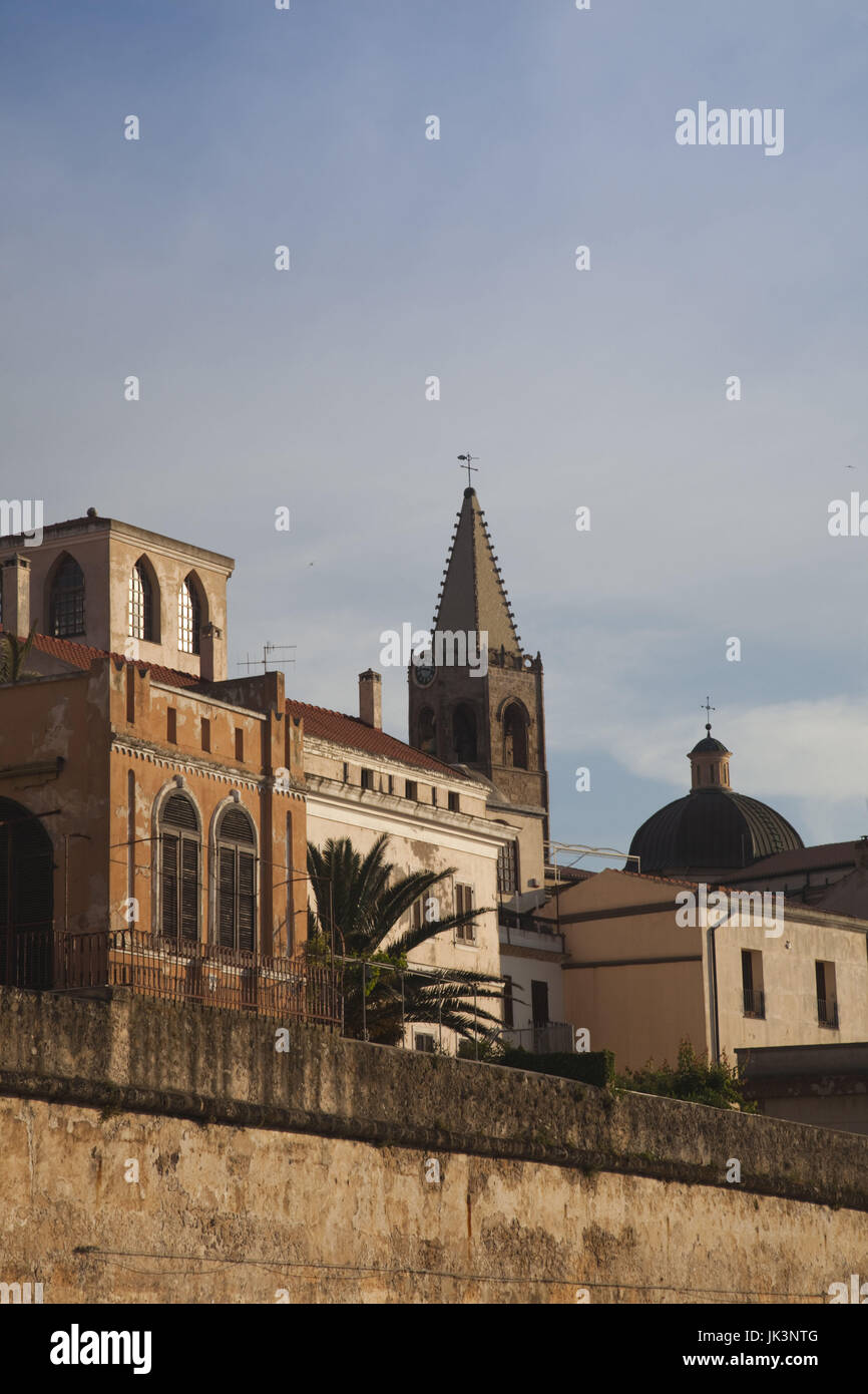 Italien, Sardinien, westlichen Sardinien, Alghero, Stadt Wände detail Stockfoto