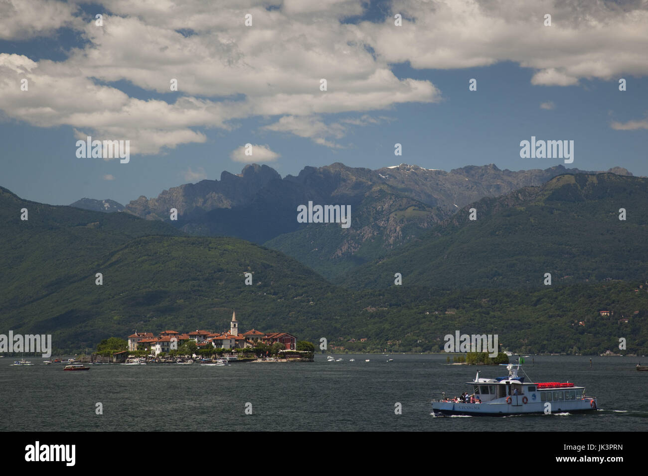 Italien, Piemont, Lago Maggiore, Stresa, Borromäischen Inseln, Isola Superiore O Dei Pescatori Stockfoto