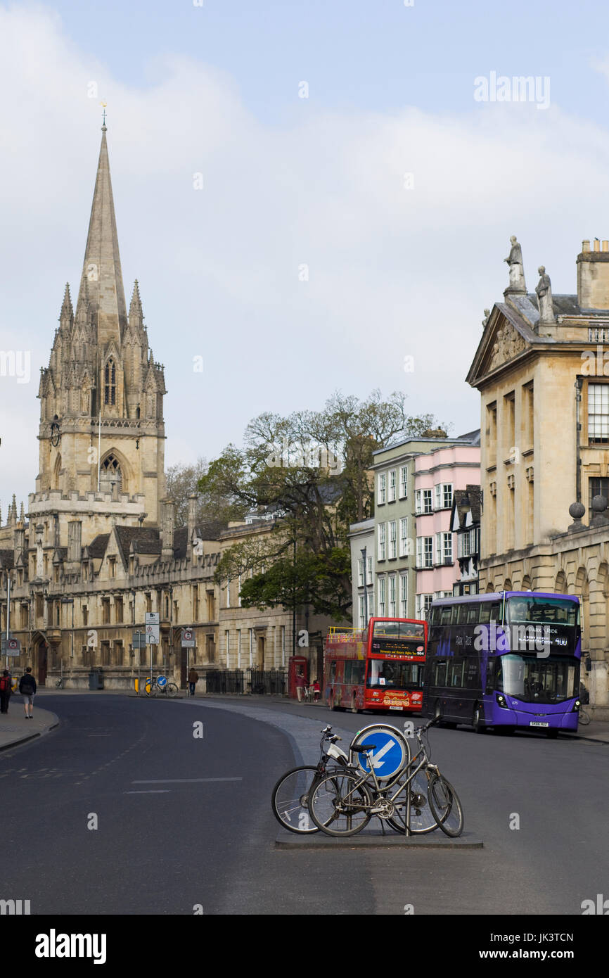 Stadt von Oxford Sehenswürdigkeiten Transport Stockfoto