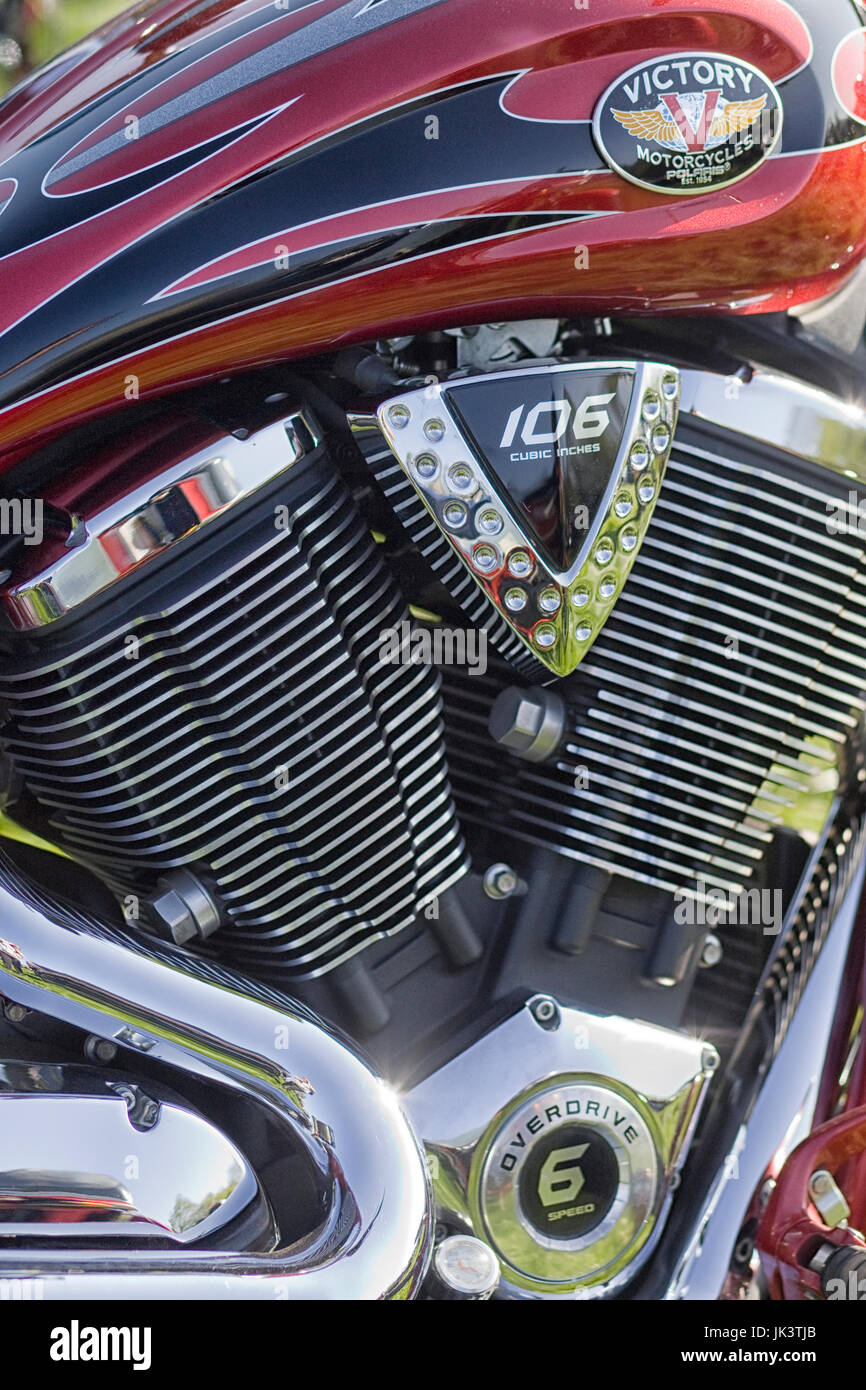 Sieg Motorrad. Amerikanische Motorrad Stockfoto