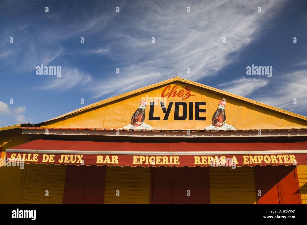 Frankreich, La Réunion, South Reunion, Langevin Dorf, Chez Lydie Snack-shop Stockfoto