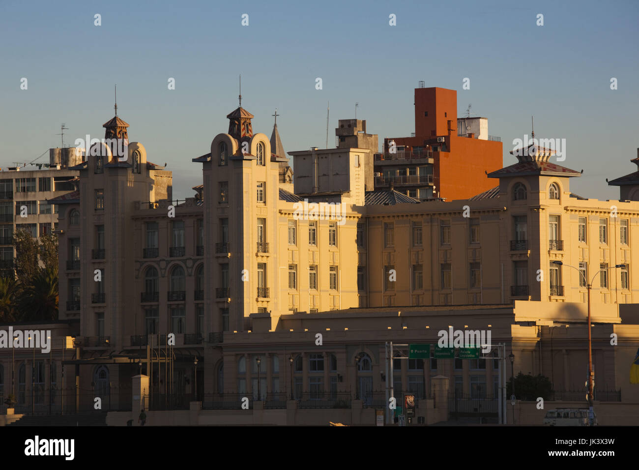 Uruguay, Montevideo, Mercosur Gebäude, Heimat des südamerikanischen Handelspartnerschaft, morgen Stockfoto