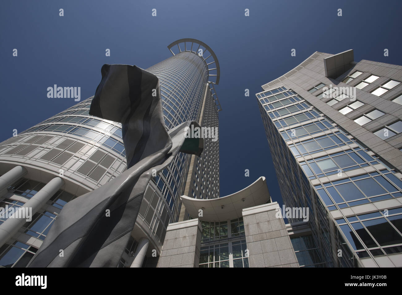 Deutschland, Hessen, Frankfurt am Main, Financial District, DZ Bank Tower, Stockfoto