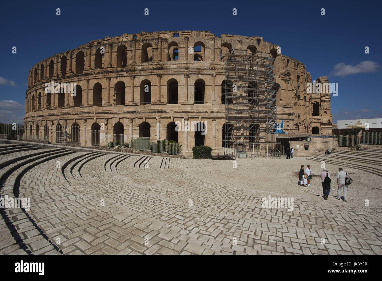 Tunesien, Tunesien Central Coast, El Jem, Kolosseum, b. 238 n. Chr. Stockfoto