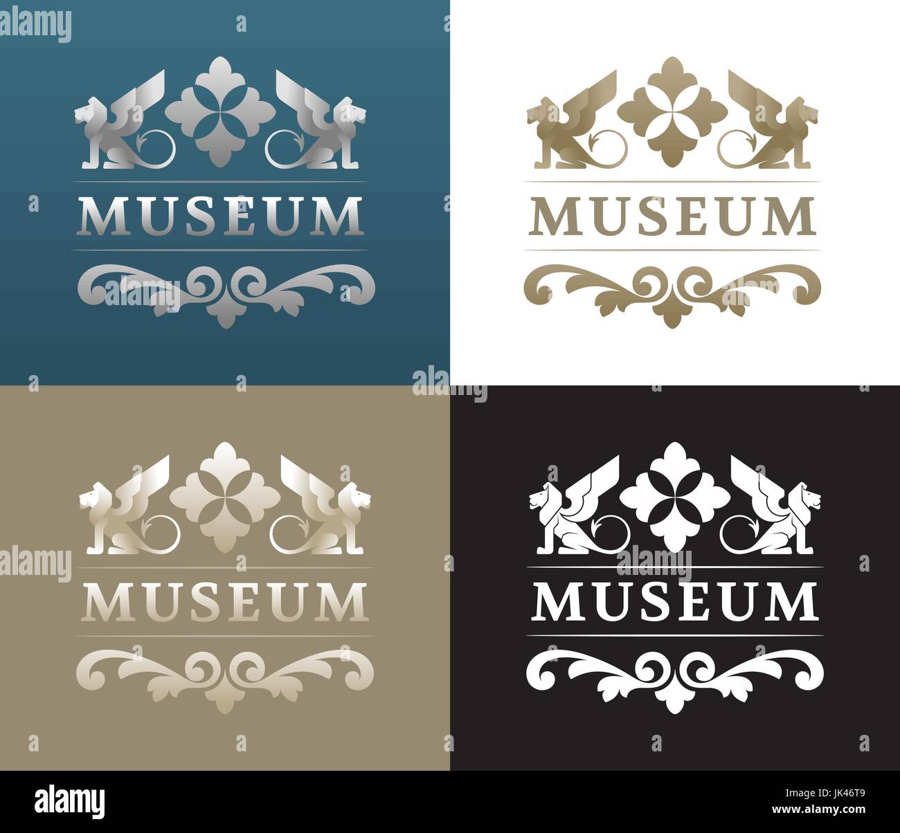 Museum - Logo-Design Stock Vektor