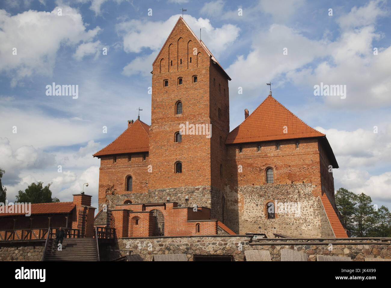 Litauen, Trakai, historischen Nationalpark Trakai Insel Burg am See Galve Stockfoto