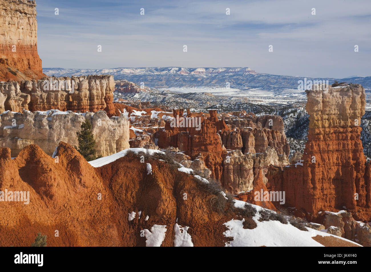 USA, Utah, Bryce-Canyon-Nationalpark, Agua Canyon, winter Stockfoto