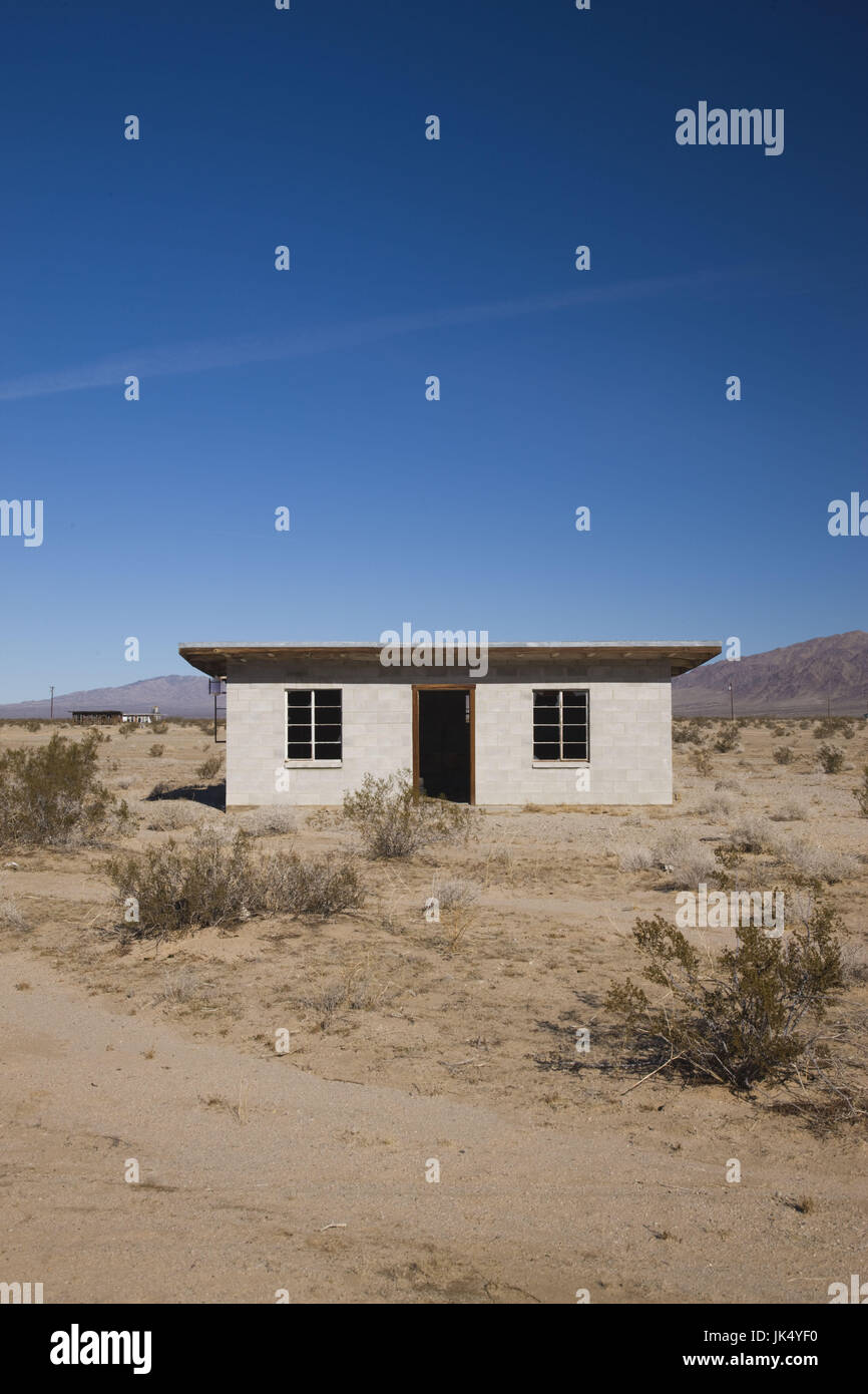 USA, Kalifornien, Twentynine Palms, verlassenen Haus, Mojave-Wüste Stockfoto