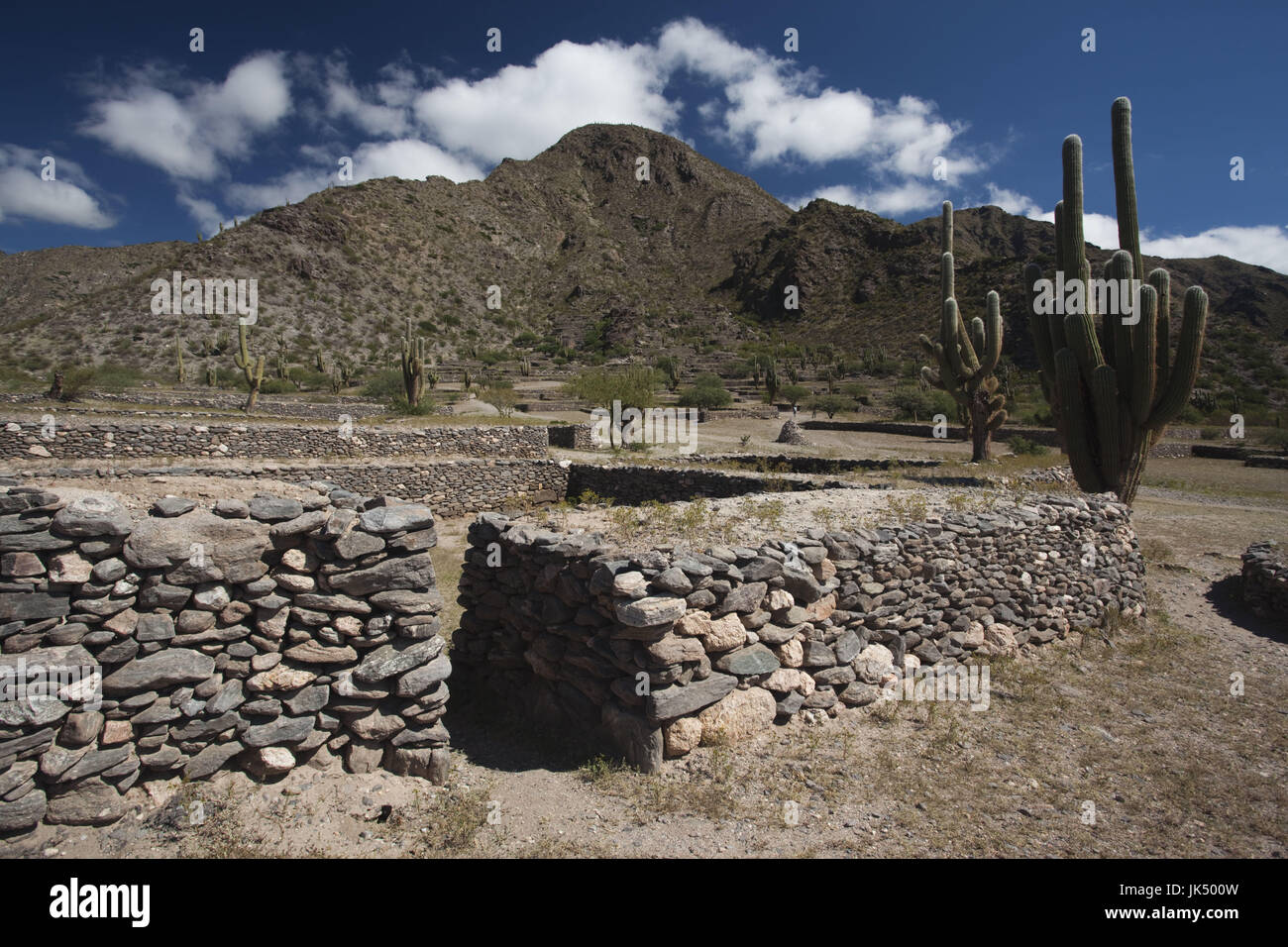 Argentinien, Provinz Tucuman, Quilmes, Ruinen der alten indigenen Siedlung von 1000 Stockfoto