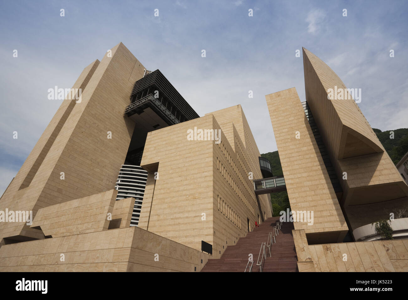 Italien, Lombardei, Lago di Lugano, Campione DItalia Casino di Campione, Mario Botta, Architekt Stockfoto