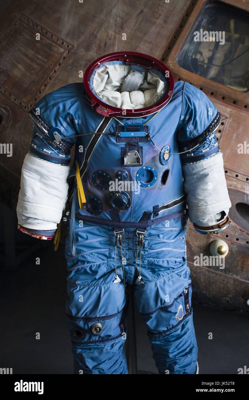 USA, Alabama, Huntsville, U.S. Space and Rocket Center, Astronauten-Anzug Stockfoto