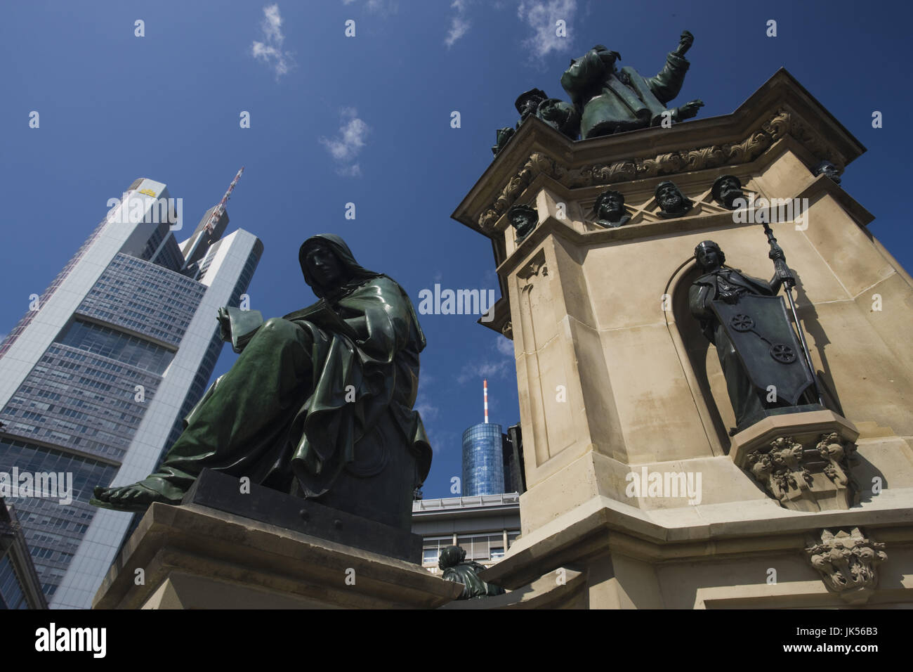 Deutschland, Hessen, Frankfurt Am Main, Financial District, Blick vom Goethe-Platzes, Stockfoto