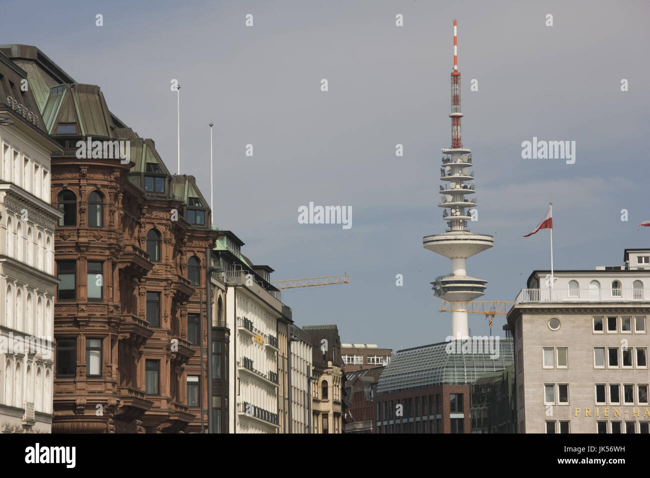 Deutschland, Hamburg, Hamburg, Fernsehturm, Jungfernsteig, Stockfoto
