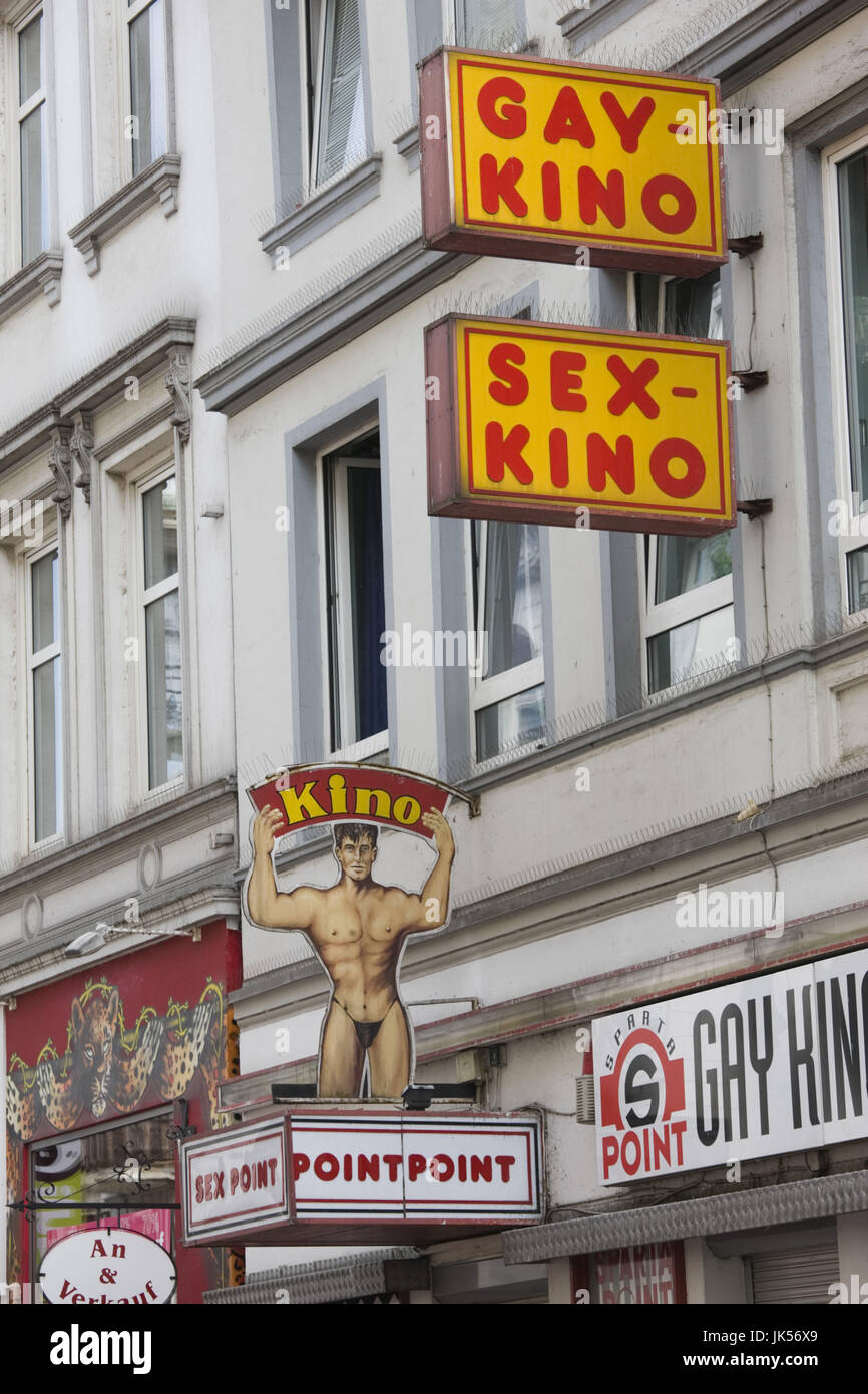 Deutschland, Stand von Hamburg, Hamburg, St. Pauli Red Light District, Gay moviehouse