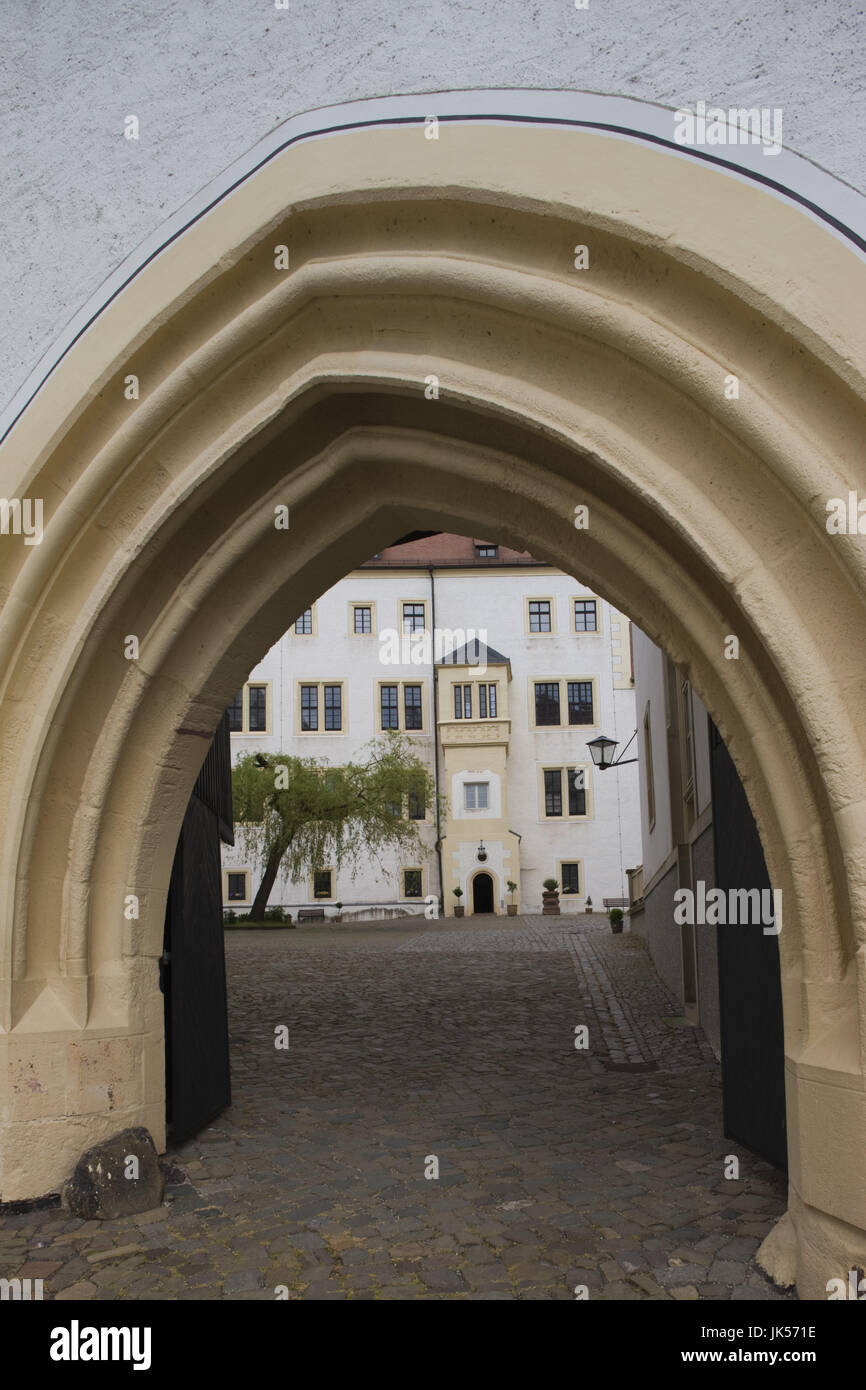 Deutschland, Sachsen, Schloss Colditz Colditz Schloss, Standort des berühmten WW2 POW Gefangenenlager, Stockfoto