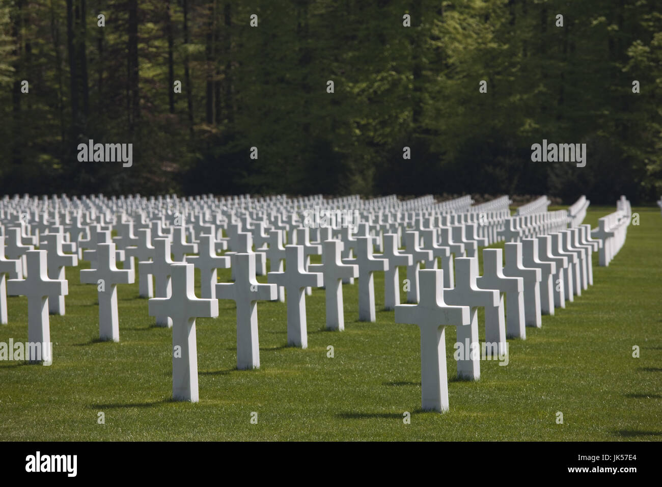 Luxemburg, Hamm, US-Soldatenfriedhof, enthält die Gräber von mehr als 5000  US-Krieg tot aus dem 2. Weltkrieg Stockfotografie - Alamy