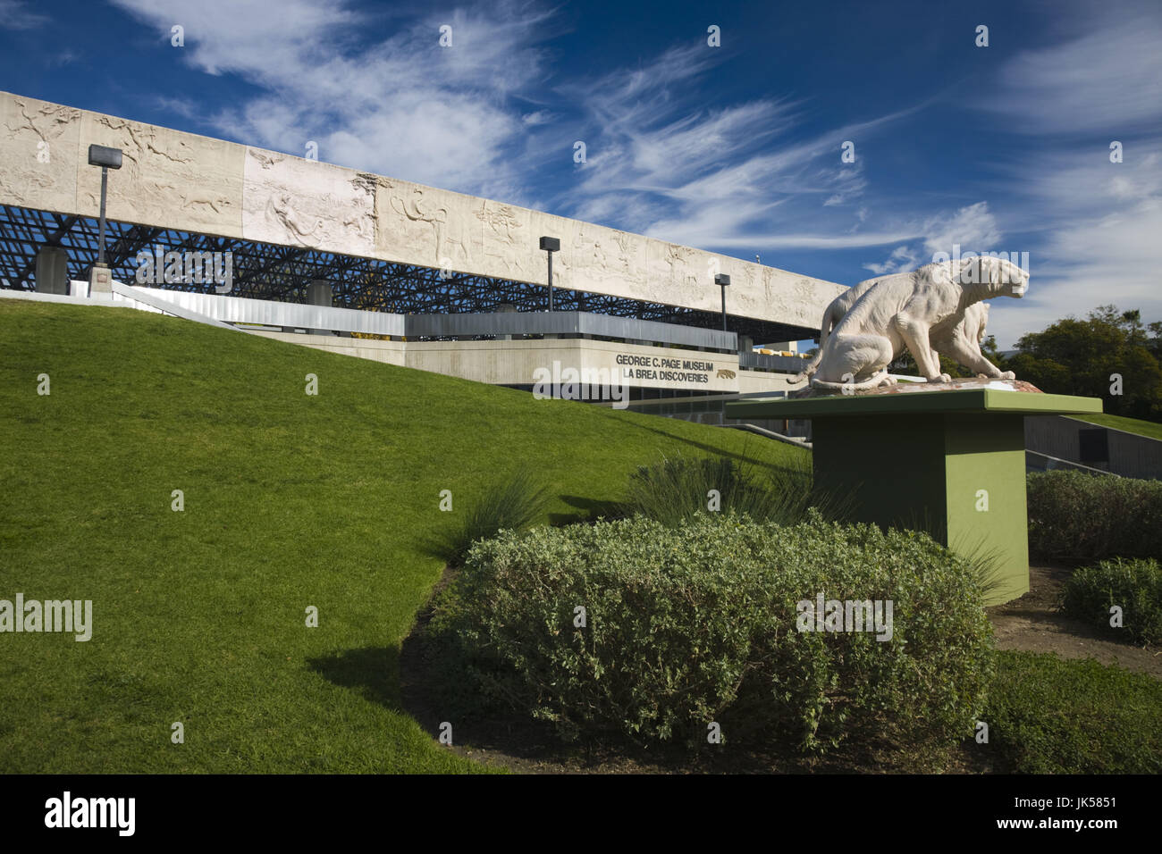 USA, California, Los Angeles, Miracle Mile District, Teergruben von La Brea, George C. Page Museum Stockfoto