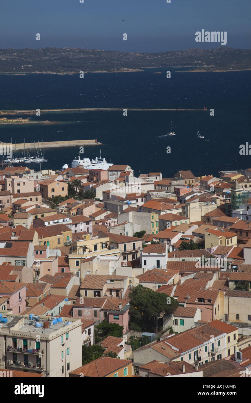 Italien, Sardinien, Nord Sardinien, Isola Maddalena, La Maddalena, Luftbild Stockfoto