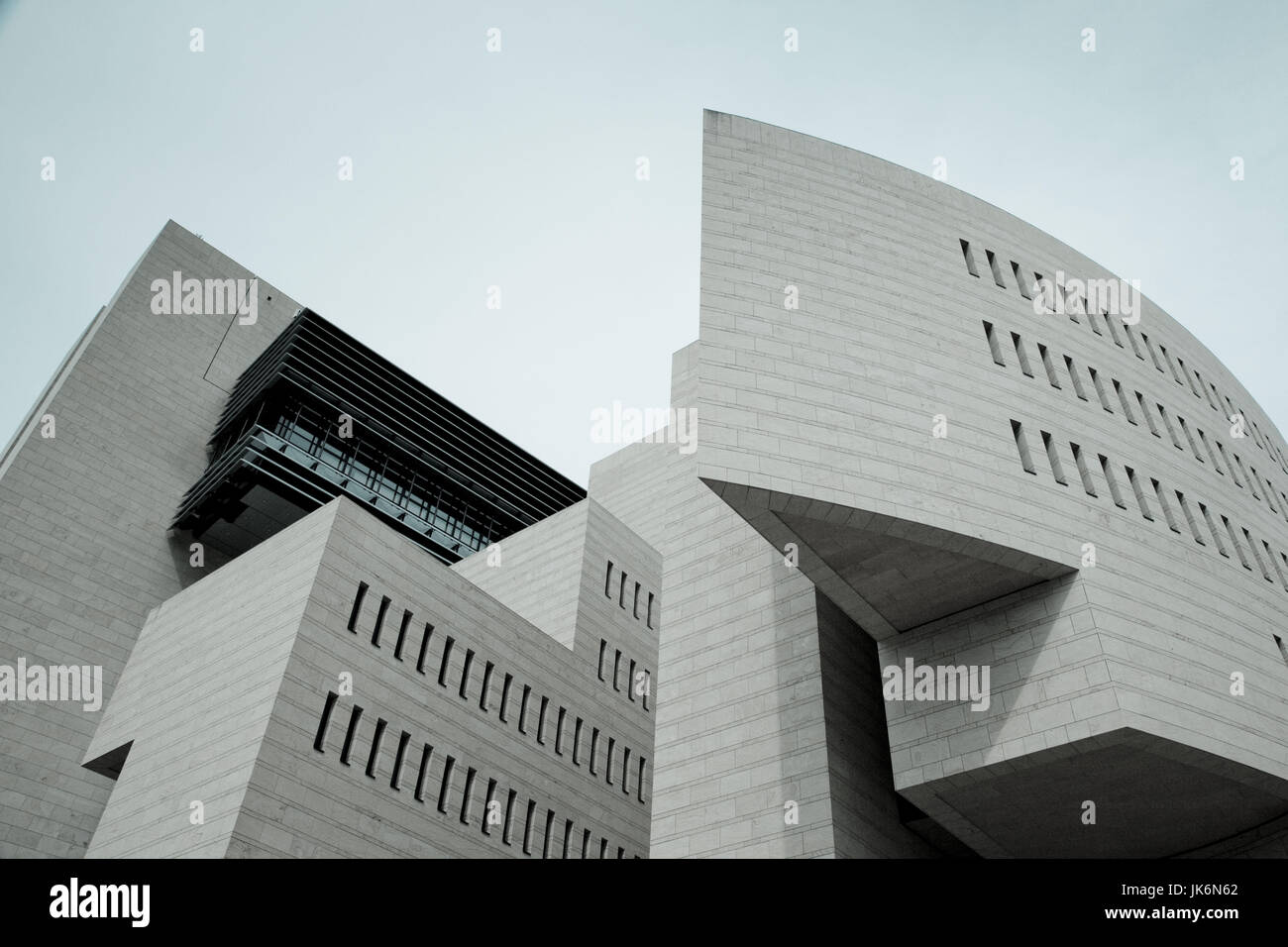 Italien, Lombardei, Lago di Lugano, Campione DItalia Casino di Campione, Mario Botta, Architekt Stockfoto