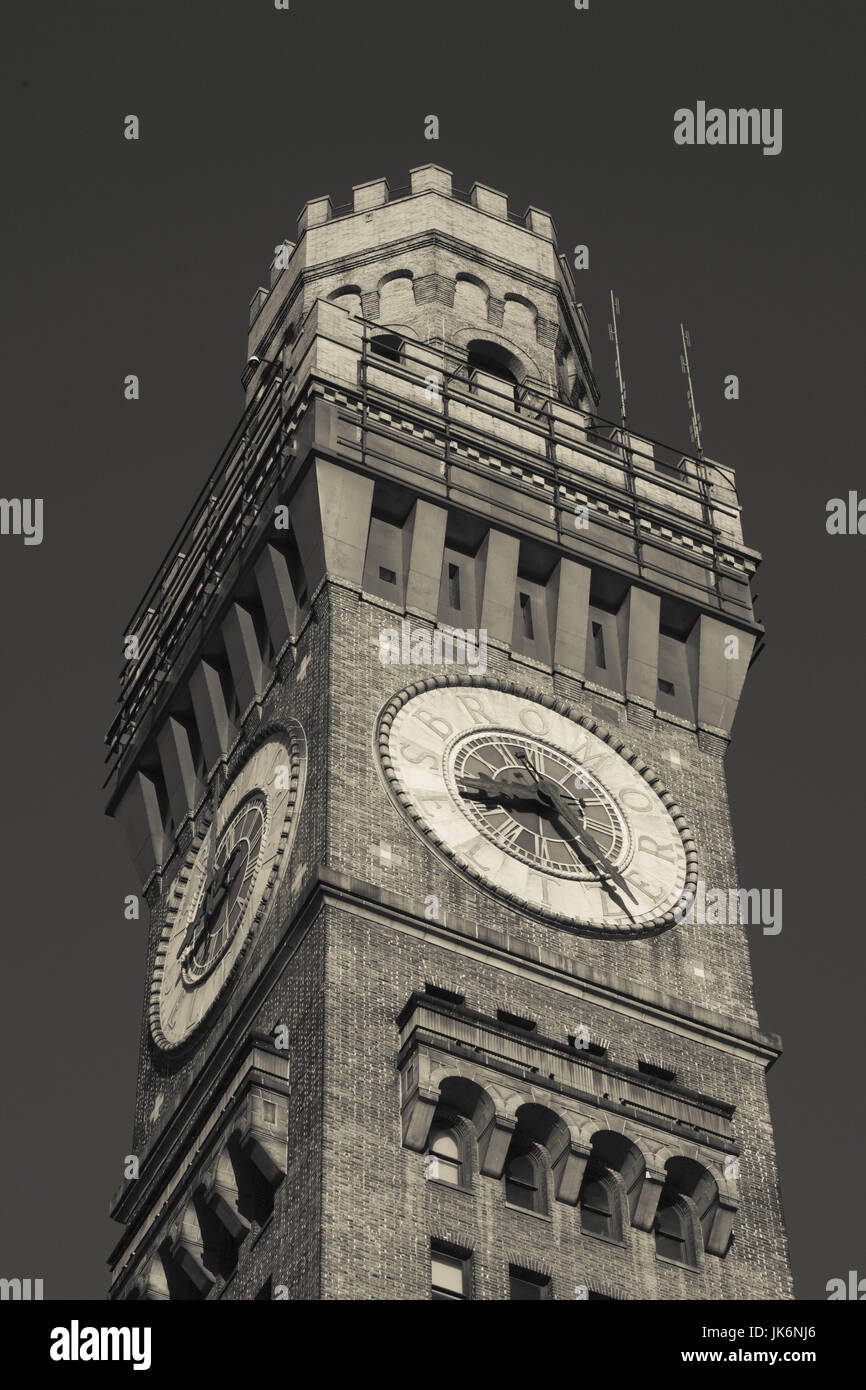 USA, Maryland, Baltimore, Bromo Seltzer Tower Stockfoto