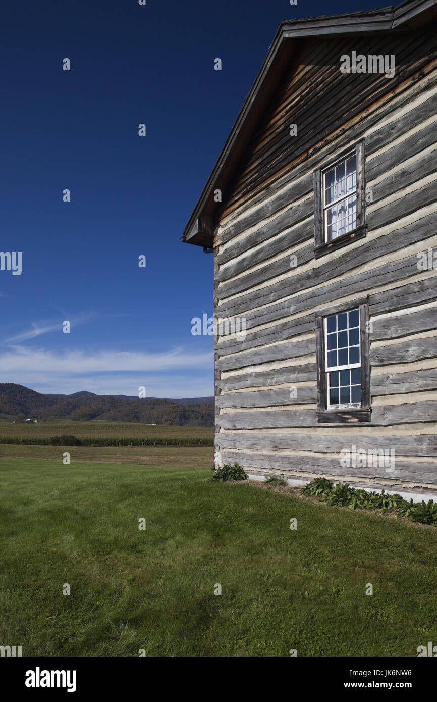 USA, West Virginia, Hillsboro, Pearl S. Buck Birthplace Museum, Geburtsort von Pearl S. Buck, Autor, Sydenstricker Museum, Haus des Vaters Autoren Stockfoto