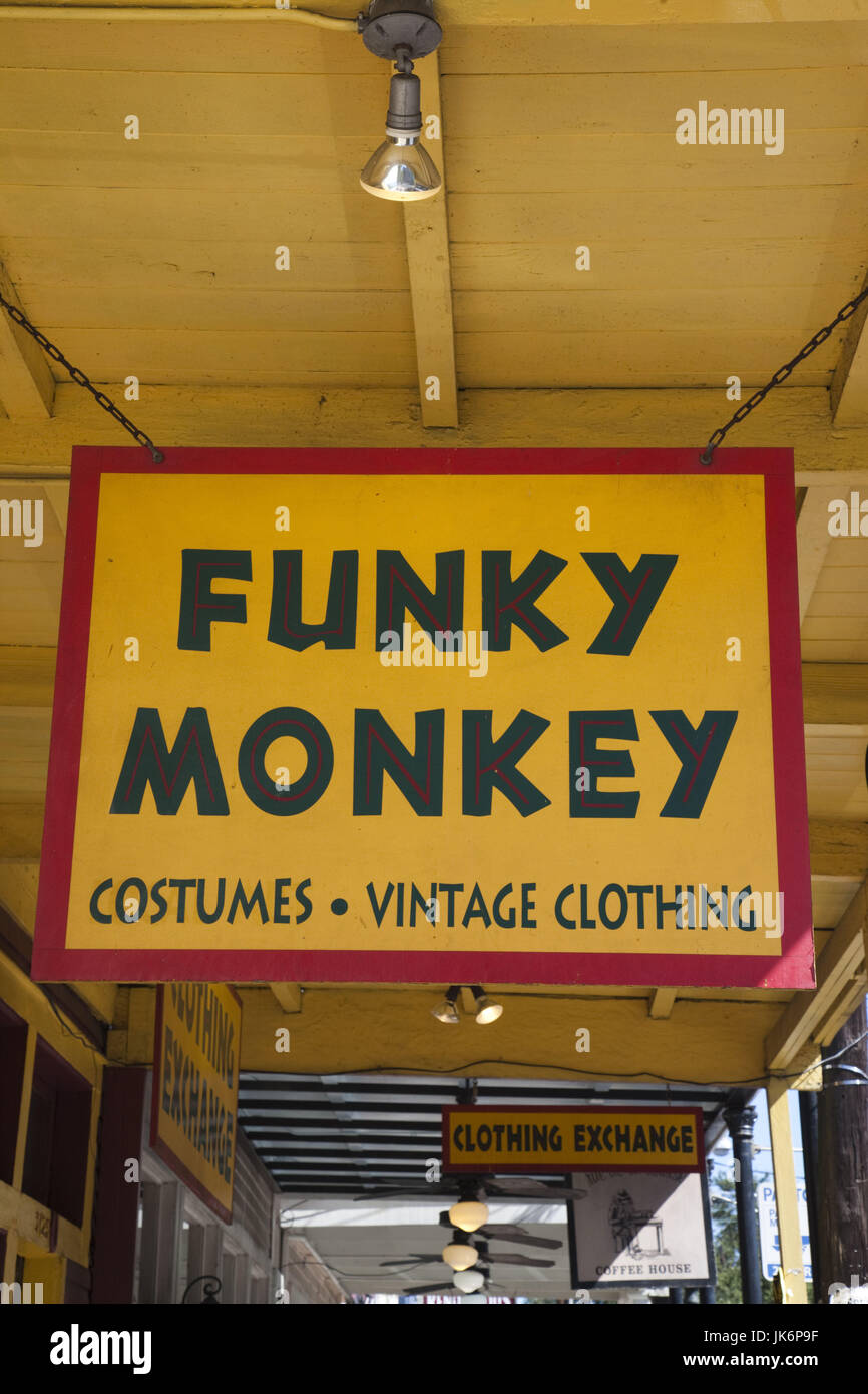 Lower Garden District, Funky Monkey, New Orleans, Louisiana, USA verwendet Bekleidungsgeschäft Stockfoto