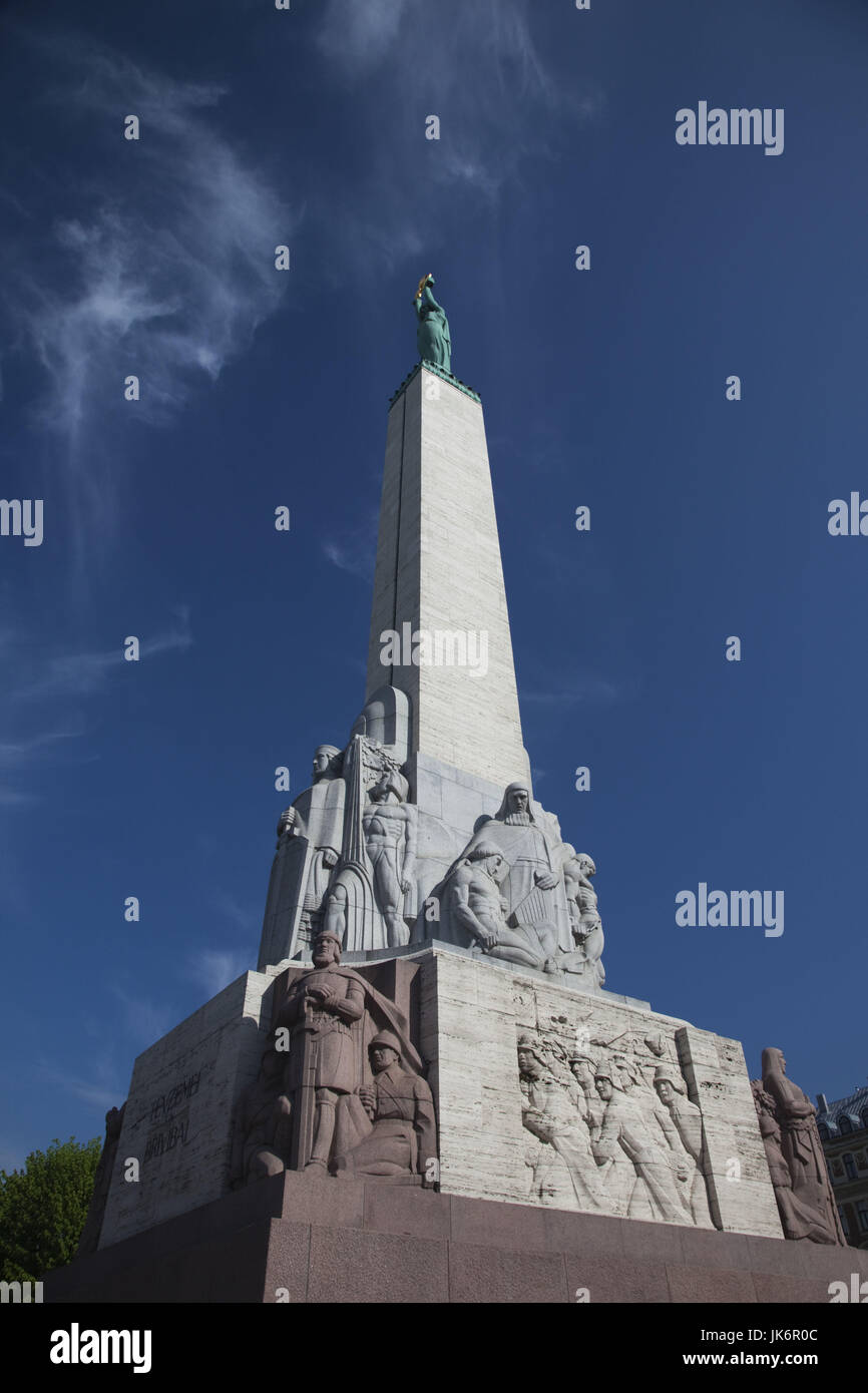 Lettland, Riga, Freiheitsdenkmal Stockfoto
