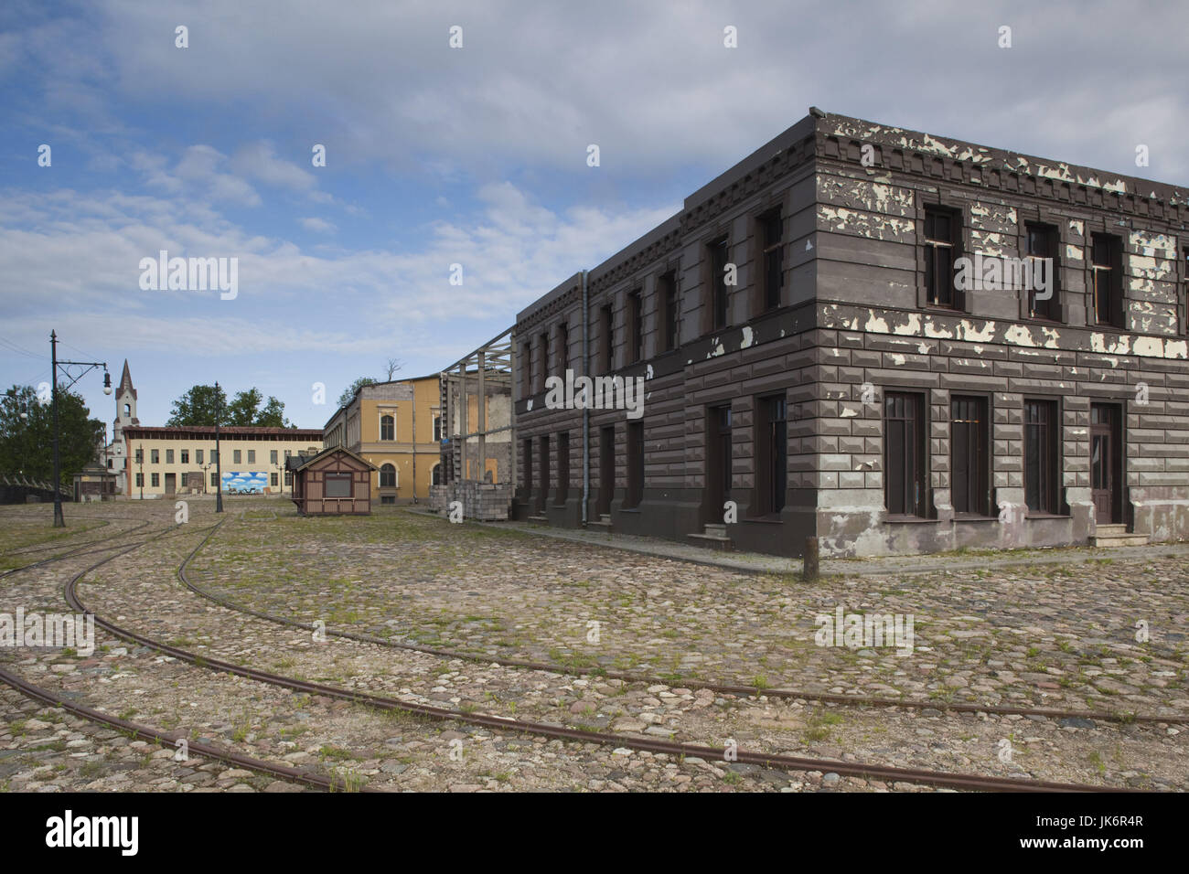 Lettland, westlichen Lettland, Kurzeme Region, Tukums, Cinevilla, Film Studio Backlot, Old Riga-set Stockfoto