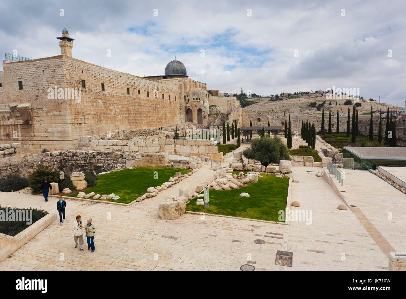 Israel, Jerusalem, Tempelberg und Felsendom Stockfoto