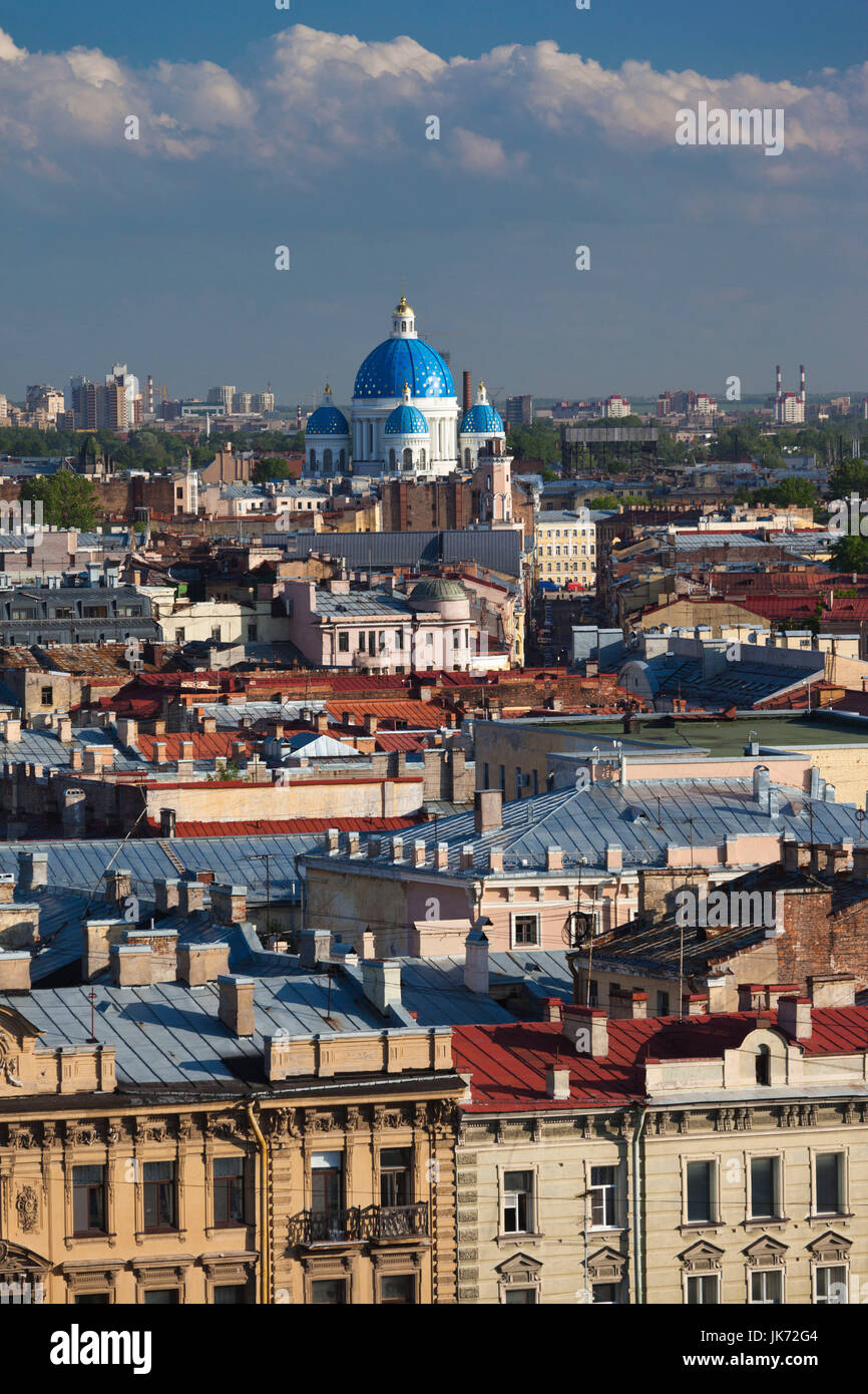 Russland, St. Petersburg, Center, erhöhten Blick auf die Stadt von St. Isaac Cathedral Stockfoto