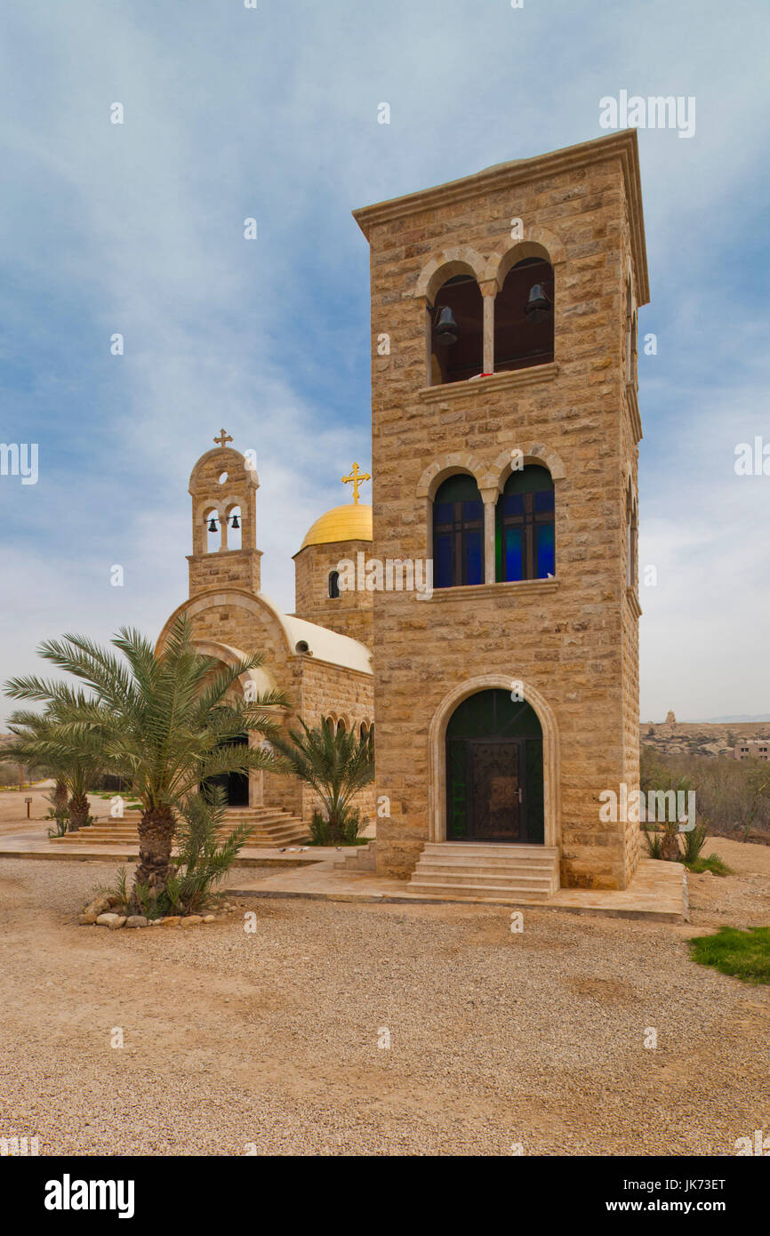 Jordanien, Jordanien River Valley, Bethany-Beyond-The-Jordan-Al-Maghtas, Taufstelle Jesu Christi, griechisch-orthodoxe Kirche, außen Stockfoto