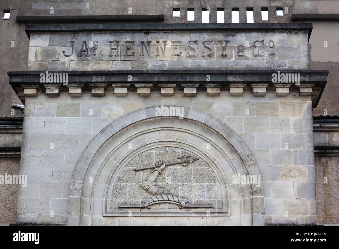 Frankreich, Region Poitou-Charentes, Departement Charente, Cognac, Außenbereich des Anwesens Hennessey Cognac Stockfoto