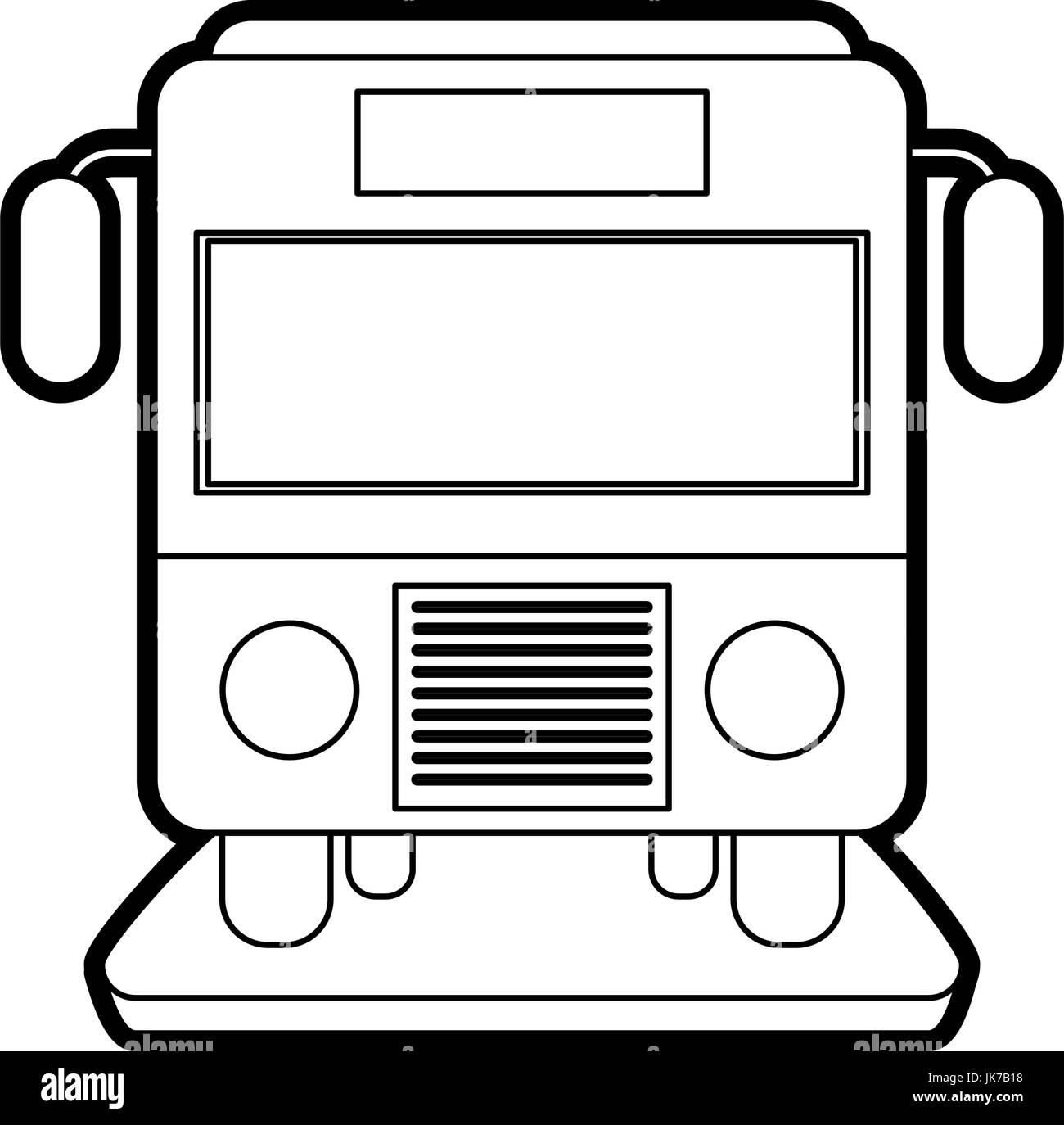 Bus-Vektor-illustration Stock Vektor